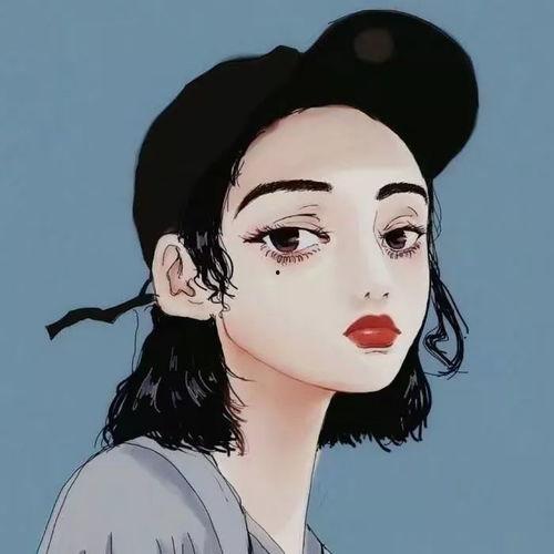 吃瓜插画头像女,吃瓜插画头像女生风采